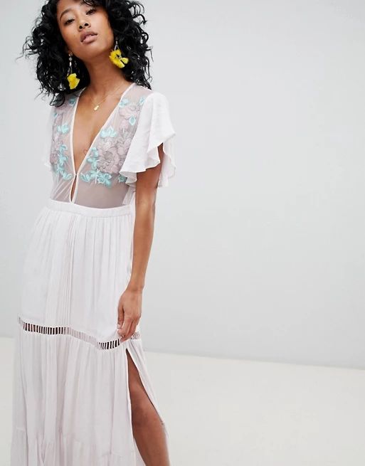 Cleobella Maxi Dress with Embroidered Bodice | ASOS US