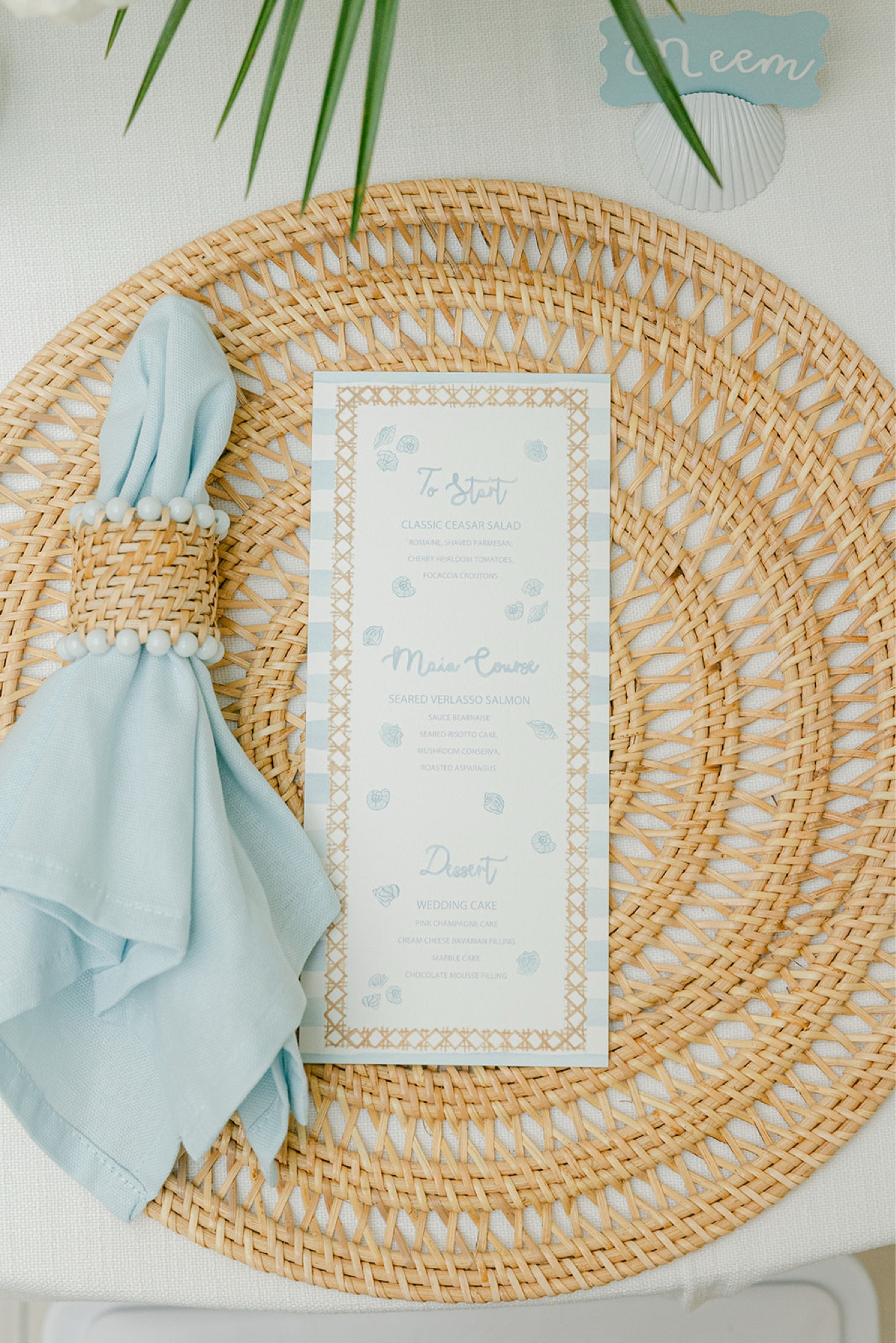 My Wedding Tablescape 🩵 Napkin, Napkin Ring & Chargers

Menus from Wish You Were Here Studio ✨

#LTKHome #LTKStyleTip #LTKWedding