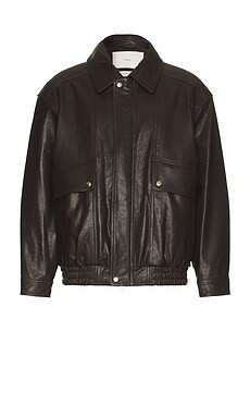 Dunst Oversized Vintage Leather Blouson in Brown from Revolve.com | Revolve Clothing (Global)