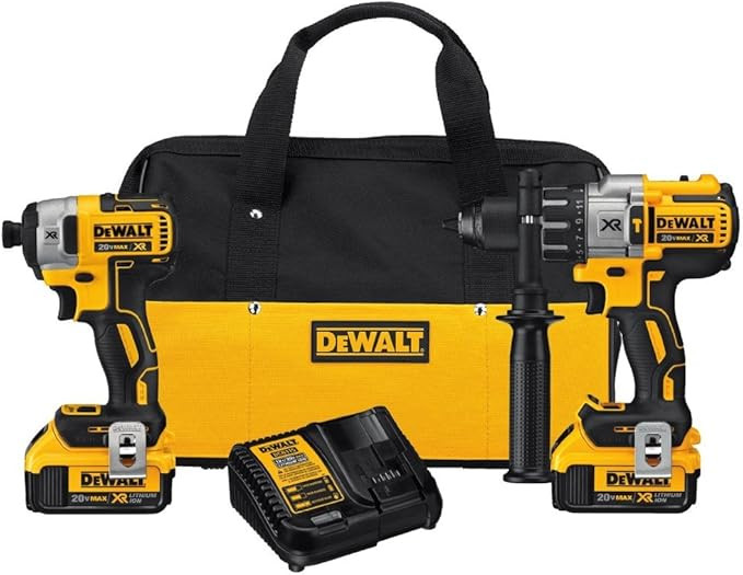 DEWALT 20V MAX Hammer Drill and Impact Driver, Cordless Power Tool Combo Kit with 2 Batteries and... | Amazon (US)