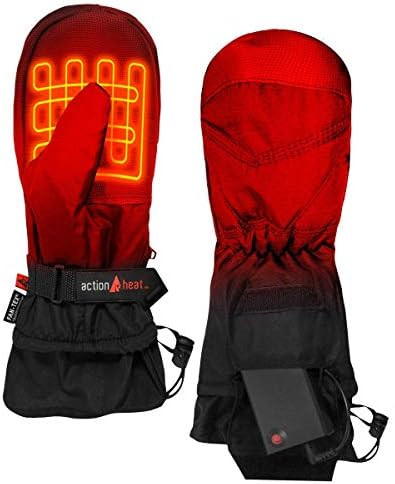 ActionHeat AA Battery Heated Mittens for Men, Women – Softshell Mittens w/Adjustable Gauntlet, ... | Amazon (US)