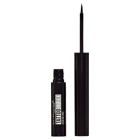 Maybelline TattooStudio Liquid Ink Eyeliner Eye Makeup Ink Black 0.08 fl. oz. | Walmart (US)