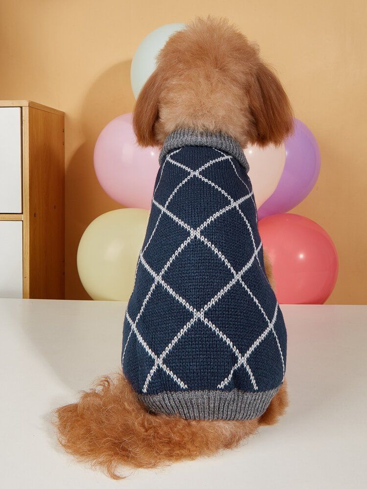 New
     
      Geometric Pattern Pet Sweater | SHEIN