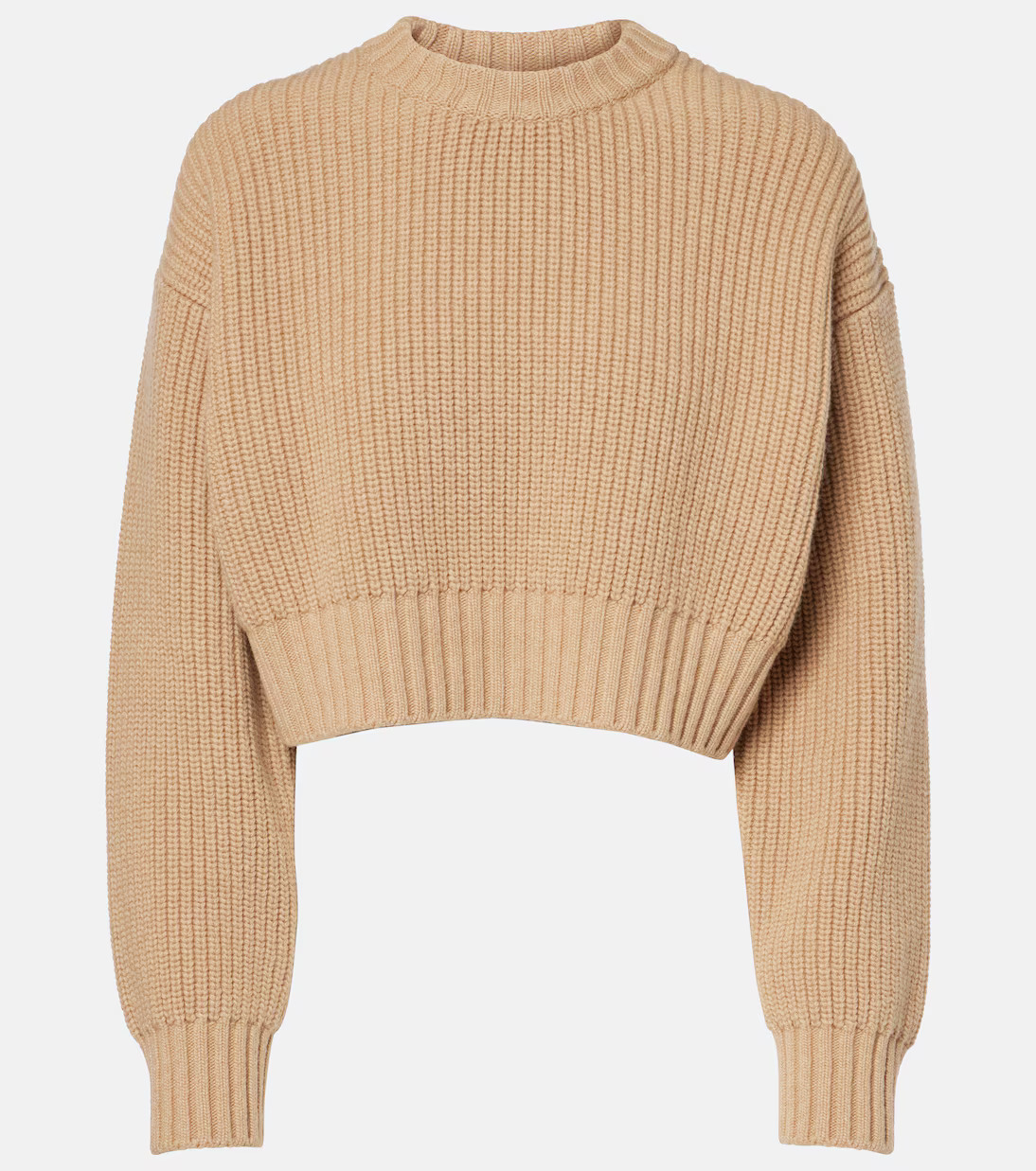 Cropped wool and cashmere sweater | Mytheresa (US/CA)