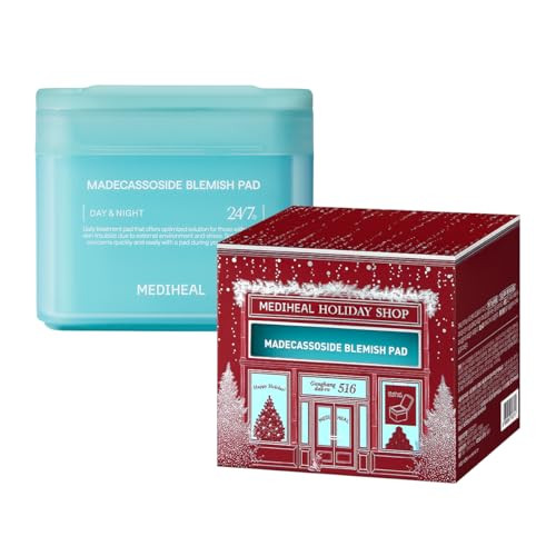 MEDIHEAL Toner Pads [Madecassoside] Blemish Care - Holiday Gift Edition - Centella Asiatica to Improve Uneven Skin Tone - Vegan Hypoallergenic Face Gauze (100 Count) | Amazon (US)