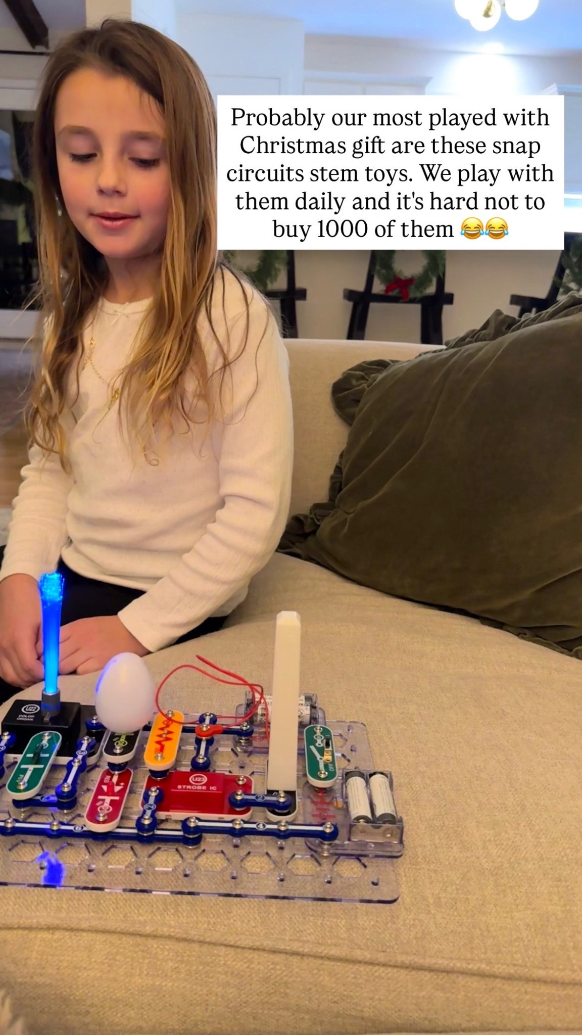 Probably our most played with Christmas gift are these snap circuits stem toys. We play with them daily and it's hard not to buy 1000 of them


#LTKFindsUnder50 #LTKmomlife #LTKKids