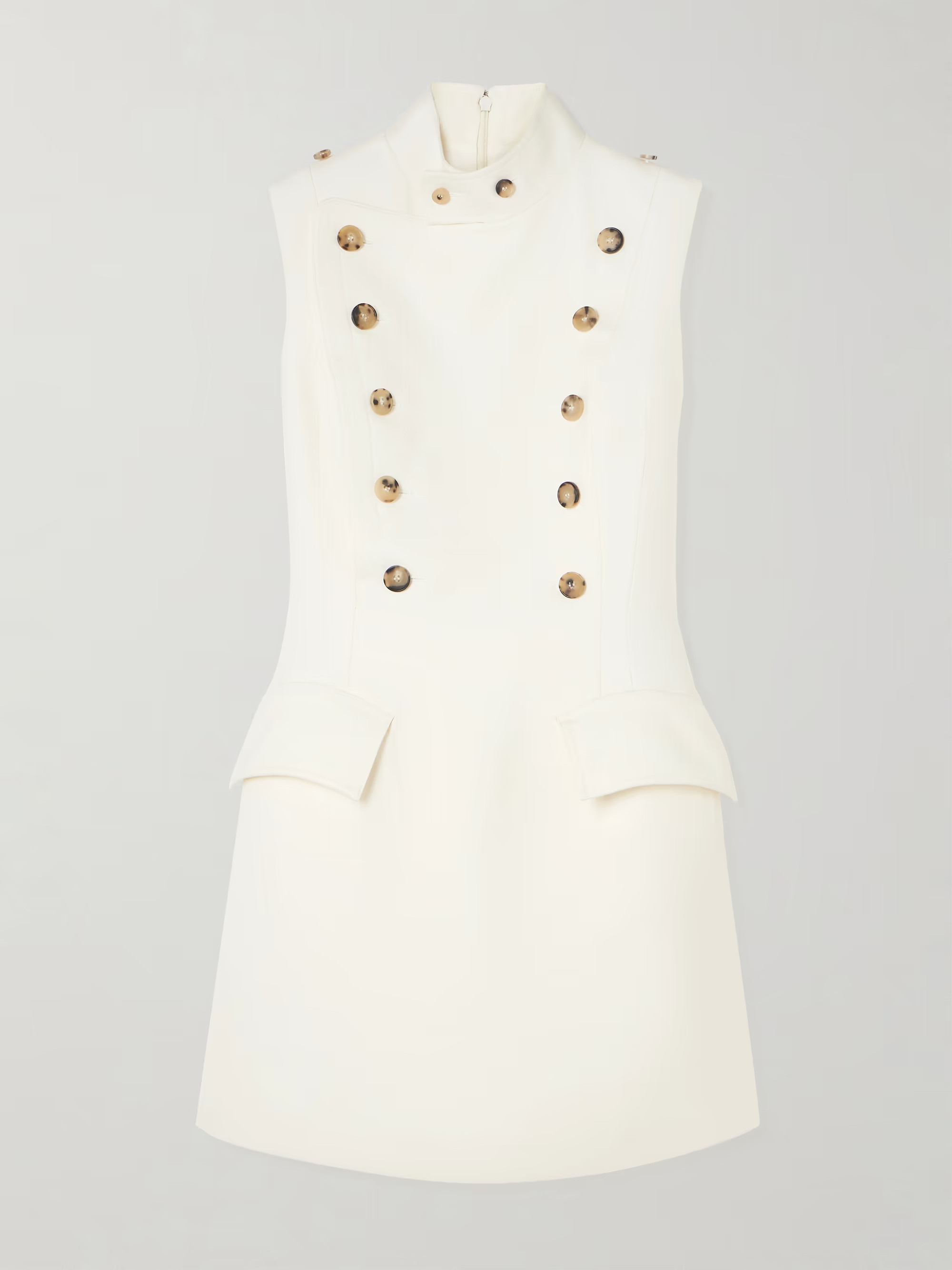 Wool-twill mini dress | NET-A-PORTER (US)