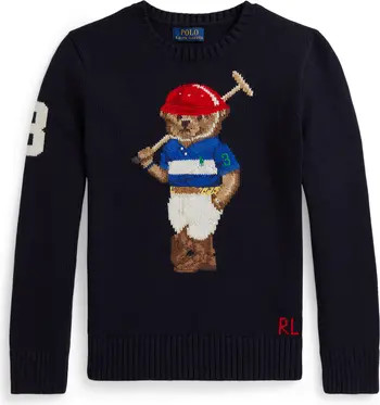 Polo Ralph Lauren Polo Bear Cotton Sweater | Nordstrom | Nordstrom