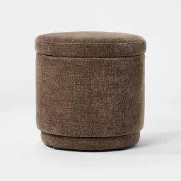 Swivel Storage Ottoman Brown - Threshold\u2122 designed with Studio McGee | Target