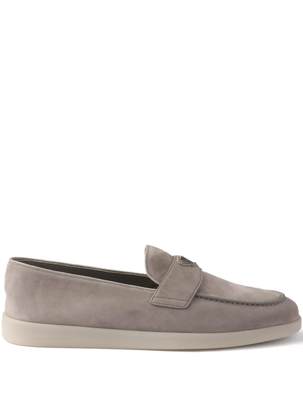 Prada suede loafers - Grey | Farfetch Global