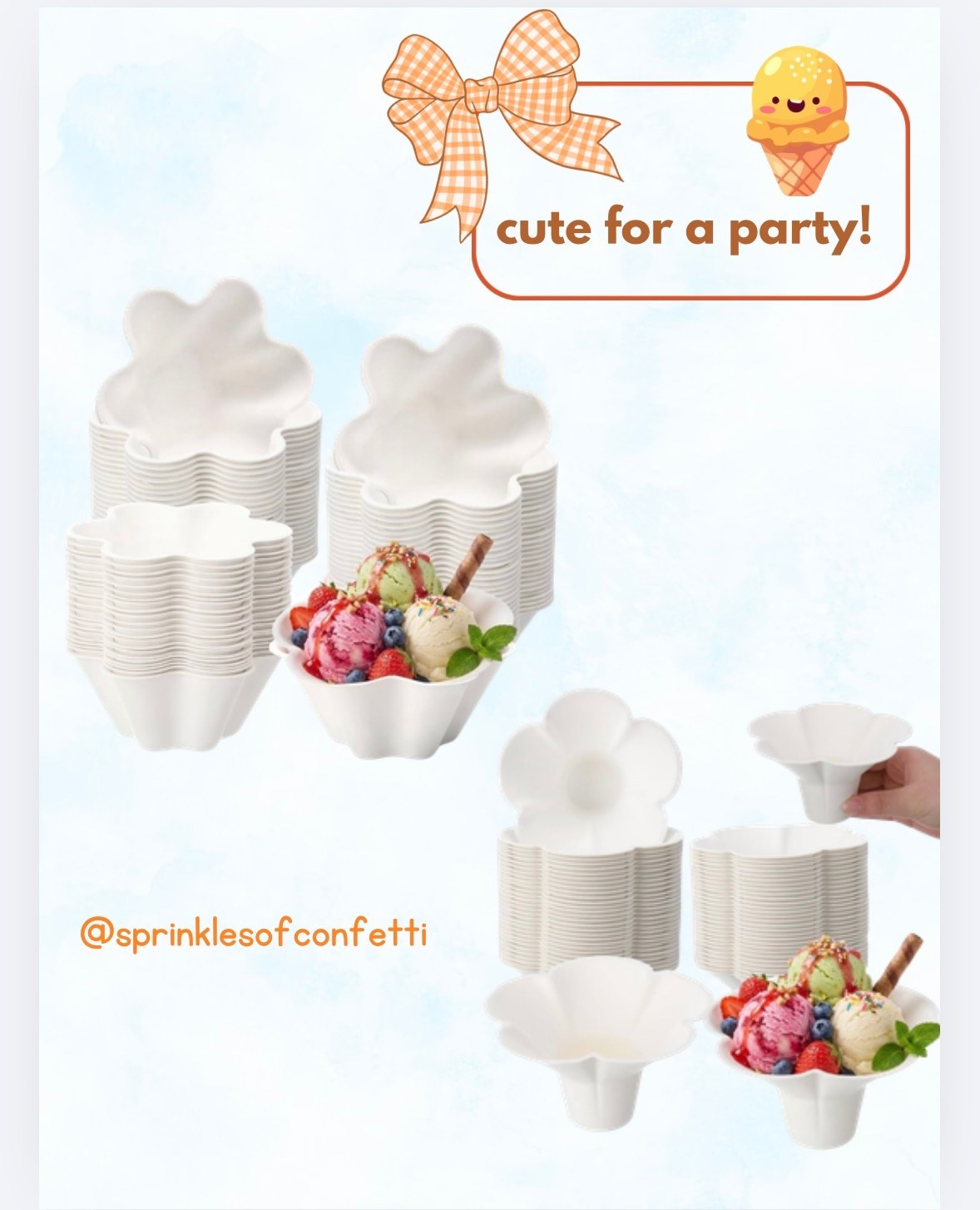 Cute bowls for a spring or summer celebration! 

#LTKvlog #LTKfoodie #LTKSeasonal