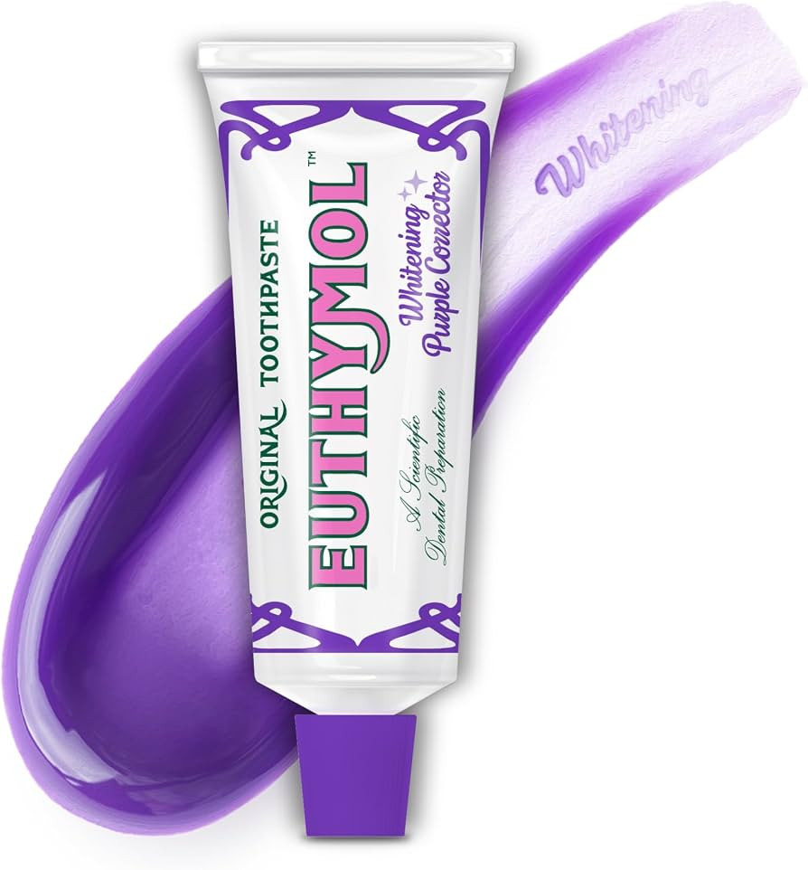 EUTHYMOL Purple Whitening Toothpaste, Instant Brightening | 3.7 fl oz | Amazon (US)