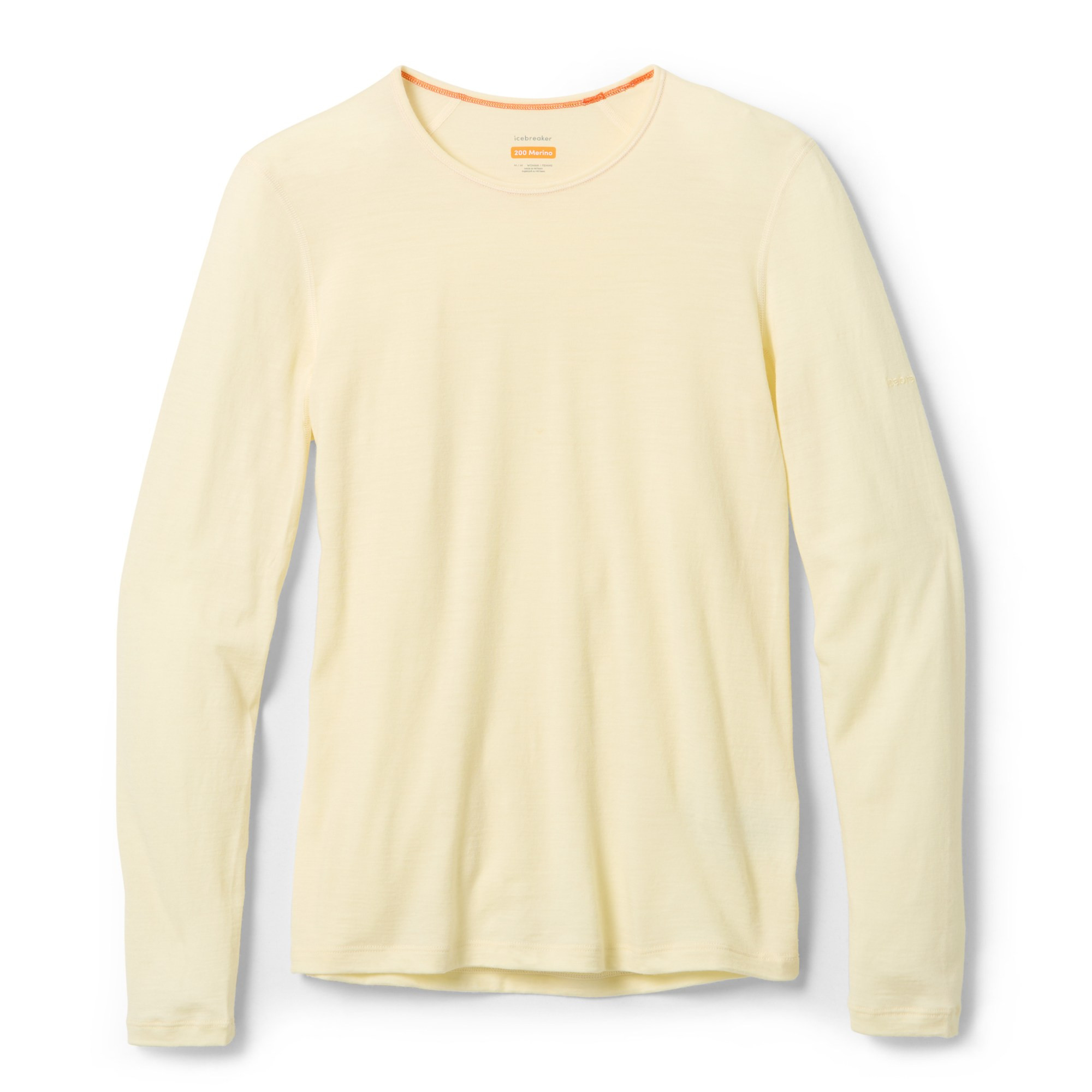 Icebreaker Women's Merino 200 Oasis Long-Sleeve Crewe Thermal Top White 2X | REI