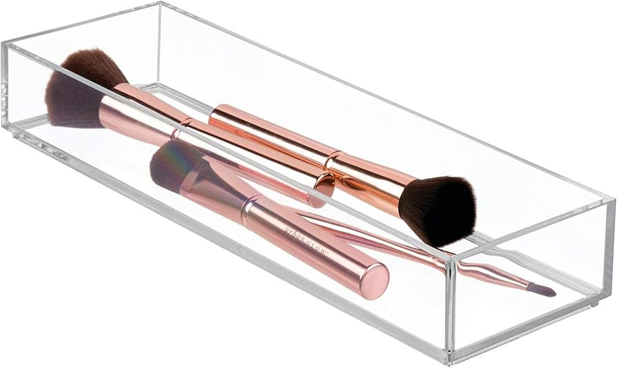 iDesign Clarity Plastic Drawer Organizer, Storage Container for Cosmetics, Makeup, and Accessorie... | Amazon (US)