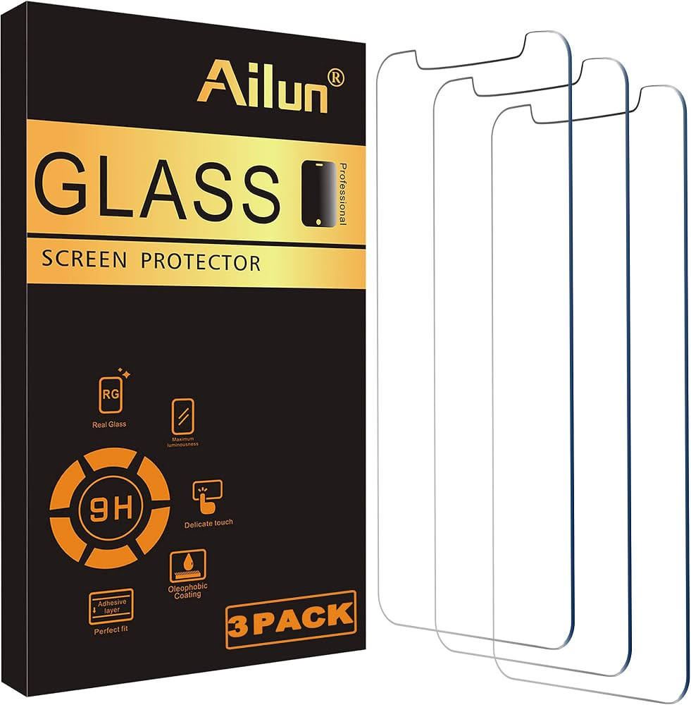 Ailun Screen Protector for iPhone 12 / iPhone 12 Pro 2020 6.1 Inch 3 Pack Case Friendly Tempered ... | Amazon (US)