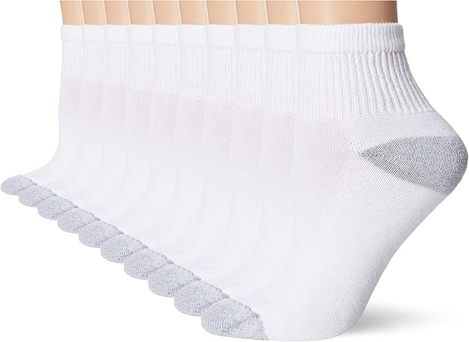 Hanes Womens Cool Comfort Ecosmart Ankle Socks, 10-pair Pack | Amazon (US)