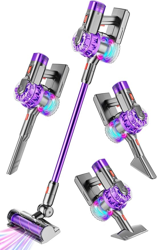 4-in-1 Kids Toy Vacuum That Really Works, Toddler Pretend Play Cleaning Set with Real Suction, To... | Amazon (US)