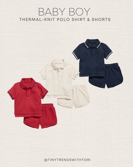 Baby boy thermal-knit polo top & bottom sets 35% off!

#LTKsalealert #LTKbaby #LTKkids