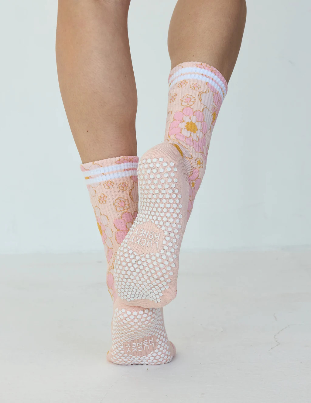Flower Power Grip Sock | LUCKY HONEY