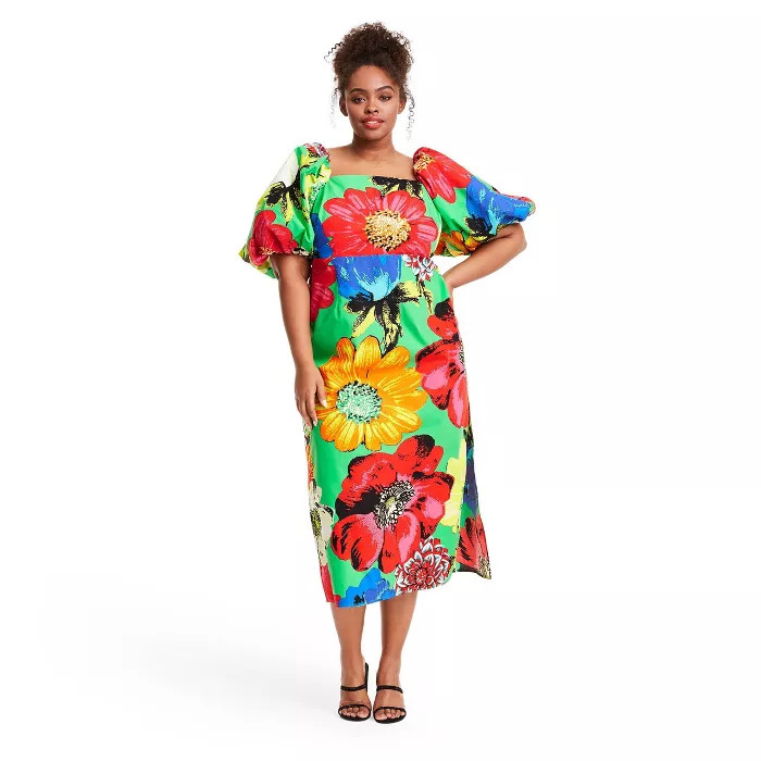 Floral Puff Sleeve Dress - Christopher John Rogers for Target | Target