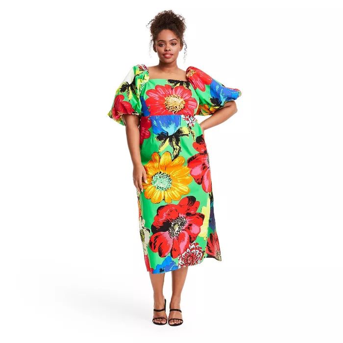Floral Puff Sleeve Dress - Christopher John Rogers for Target | Target