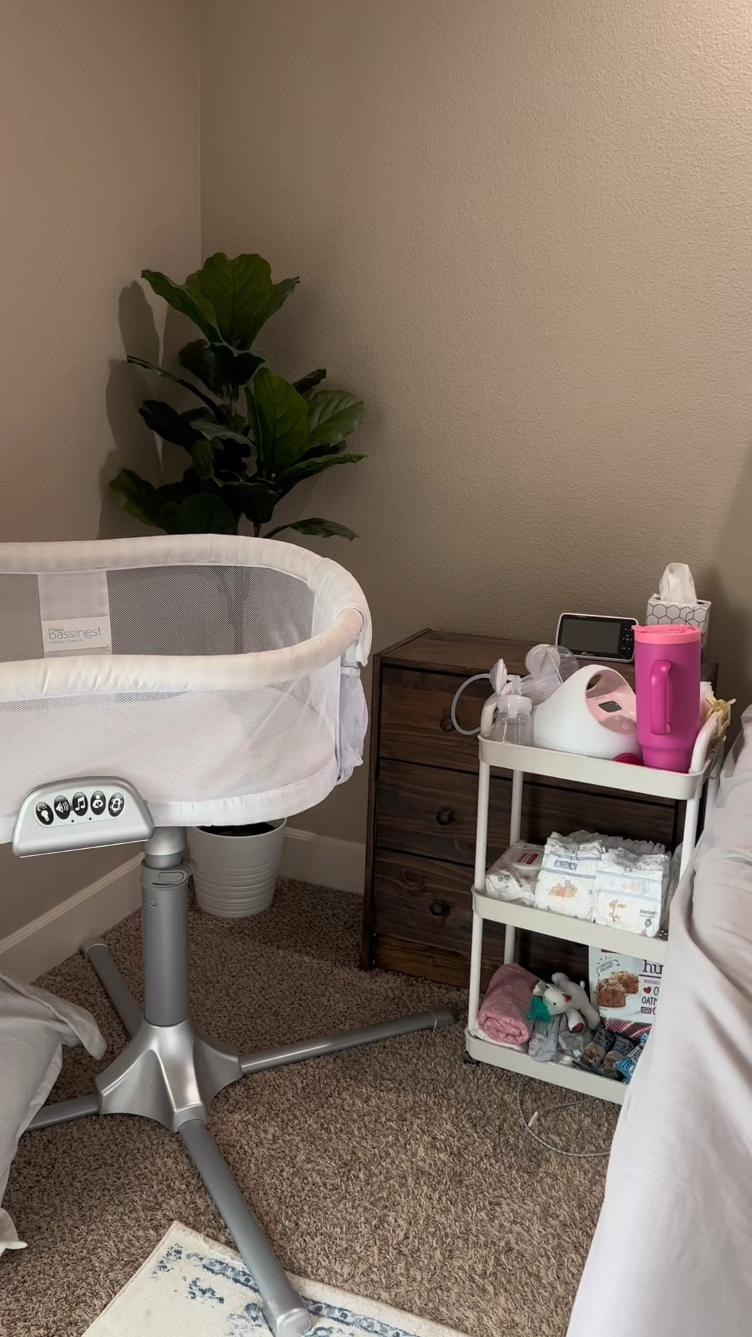 Middle of the night bedside cart for newborn life as a 4th time mom! 🩷

#LTKbaby #LTKkids #LTKVideo