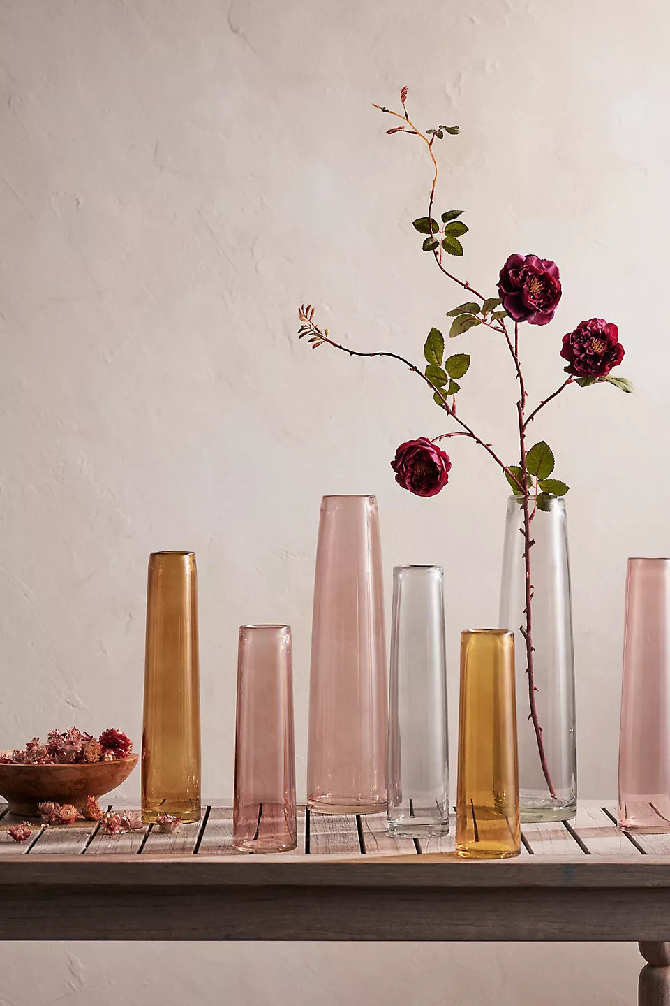 Slim Colorful Stem Vase | Anthropologie (US)