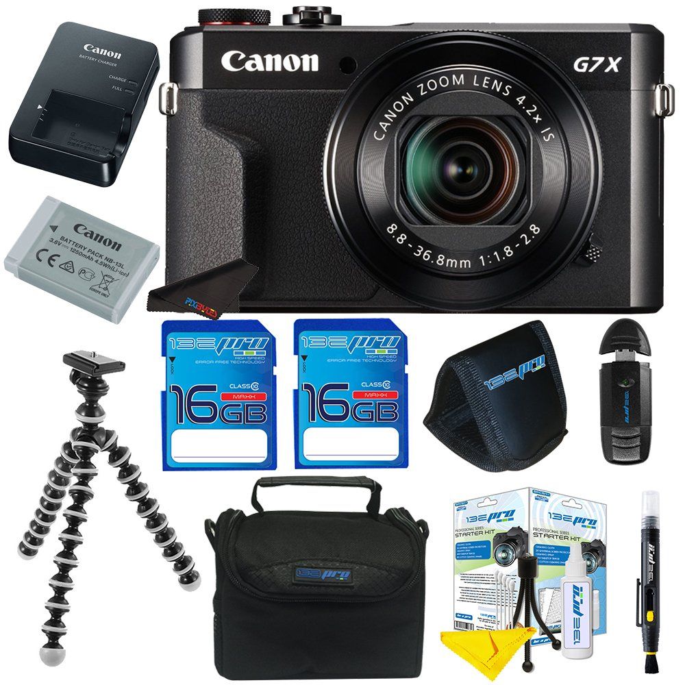 Canon PowerShot G7 X Mark II Digital Camera + Pixi-Basic Accessory Kit- International Version | Amazon (US)