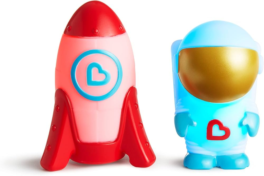Munchkin® Galaxy Buddies™ Water Safe Light Up Baby and Toddler Bath Toy, Astronaut & Rocket Sh... | Amazon (US)