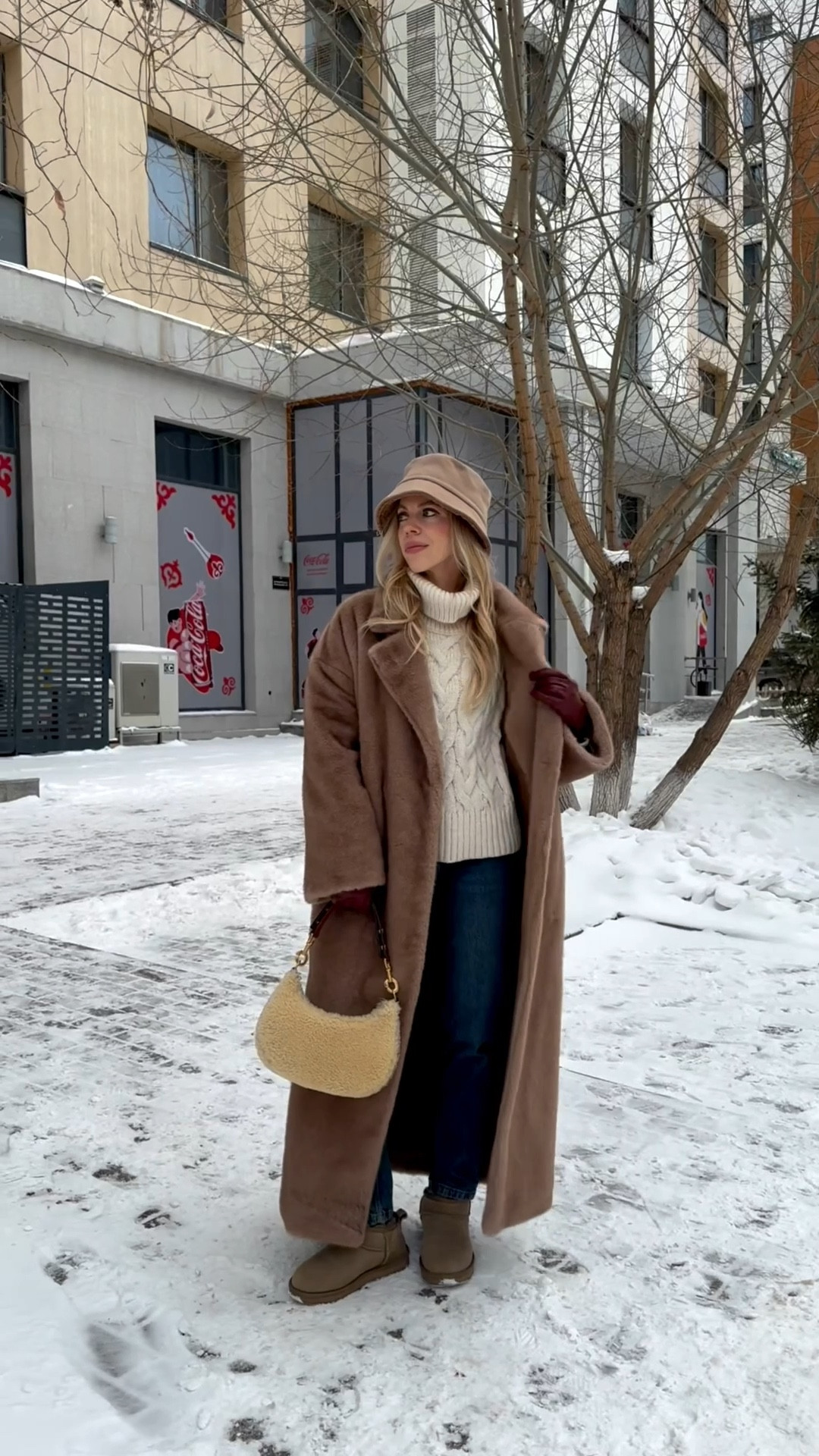 Beige faux fur coat, cable knit sweater, Zara mom jeans (under $50 and perfect with Ugg ultra mini boots)

#LTKFindsUnder50 #LTKSeasonal #LTKOver40