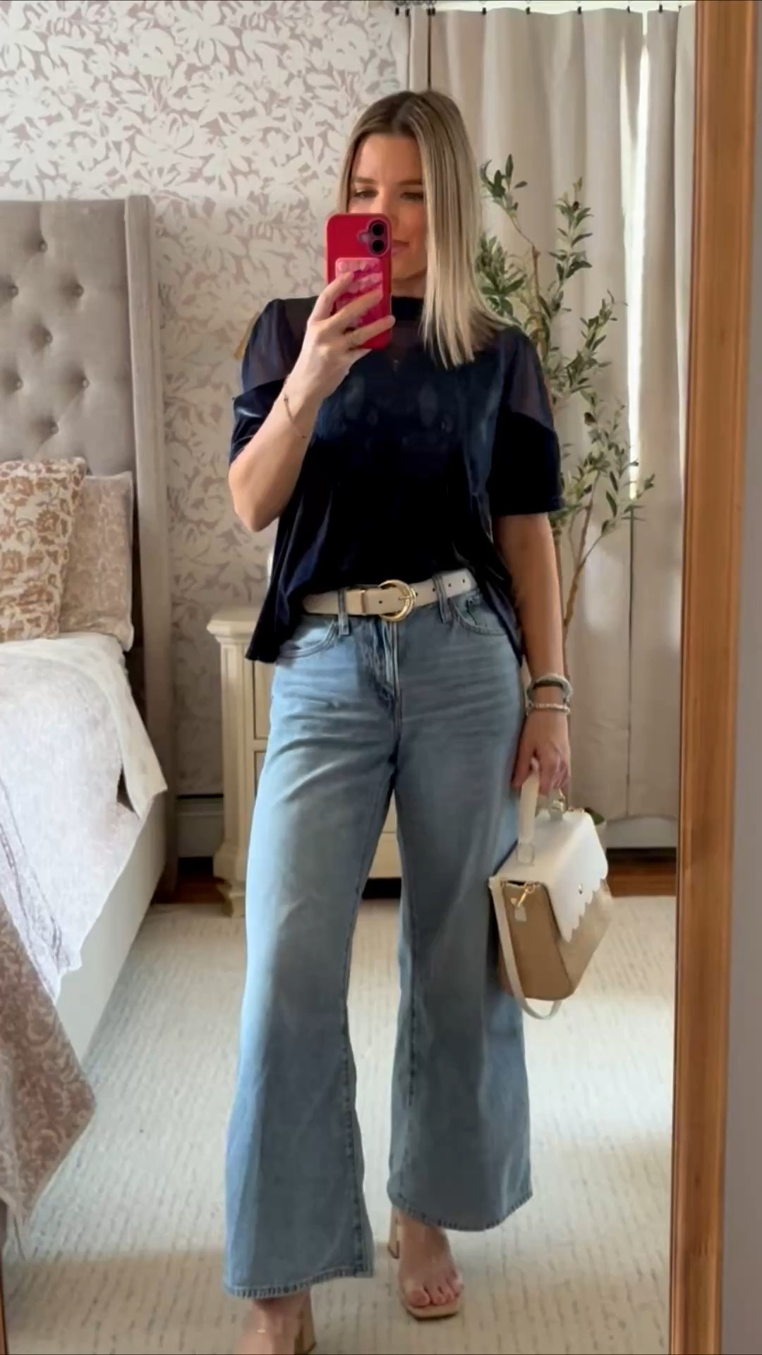 Loving this velvet top! Sooo pretty— such a good price, looks adorable! 

Jeans wearing size 24. 

#LTKPetite #LTKootd #LTKSaleAlert