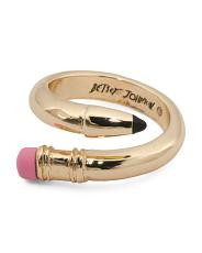Gold Pencil Wrap Band Ring | TJ Maxx