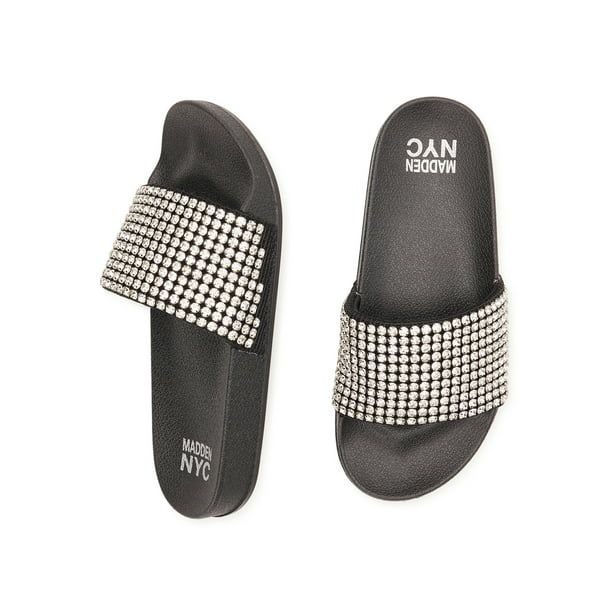 Madden NYC Women's Embellished Slide Sandals | Walmart (US)