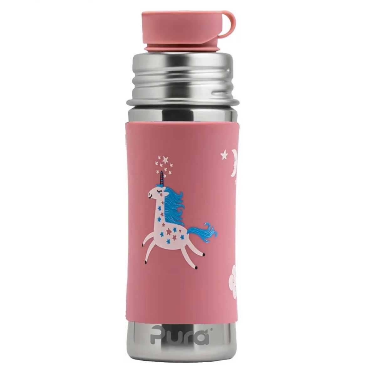Pura Sport Mini 11oz/325ml Bottle w/Sleeve & Silicone Big Mouth Sport Top - Stainless Steel, Leak-Proof & Spill-Proof for Kids, Toddlers, Preschoolers - Unicorn

#LTKKids #LTKTravel #LTKBaby