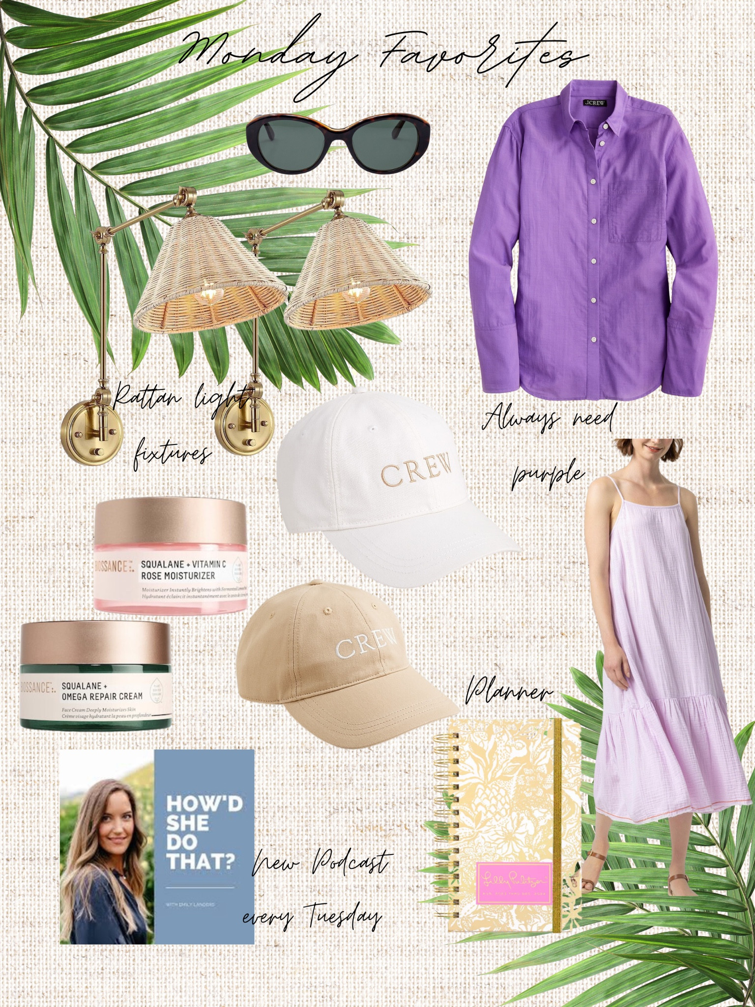 Monday morning favorites from planners to purple button down shirts on sale. Lilac cotton gauze dresses, light fixtures and the best moisturizers  

#LTKSeasonal #LTKFind #LTKsalealert