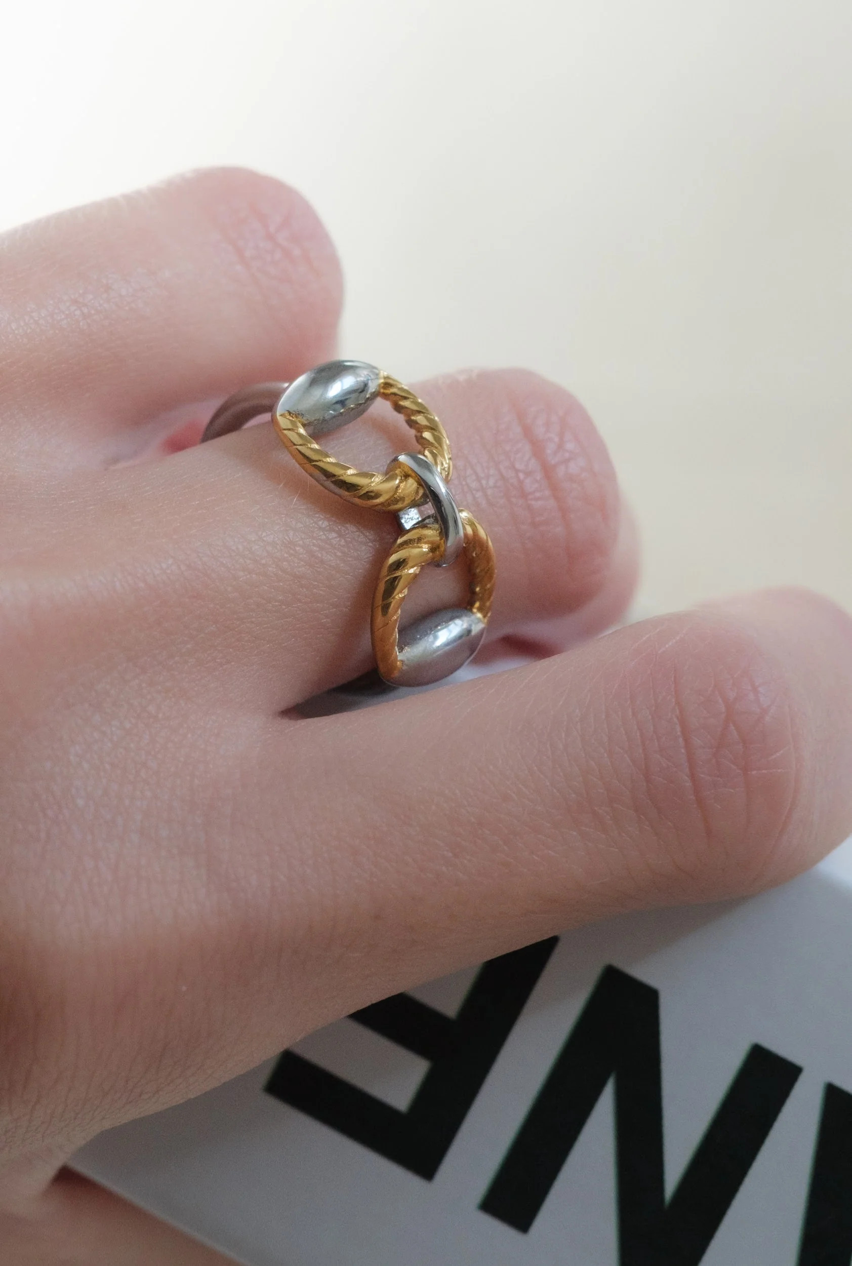 The Upper Hand Horse Bit 316L Stainless Steel Adjustable Ring | KC Chic Designs