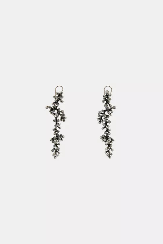 WATERFALL RHINESTONE EARRINGS | Zara UK