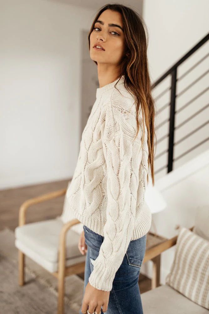 Vero Moda Leah Sweater in Ivory - böhme | Bohme