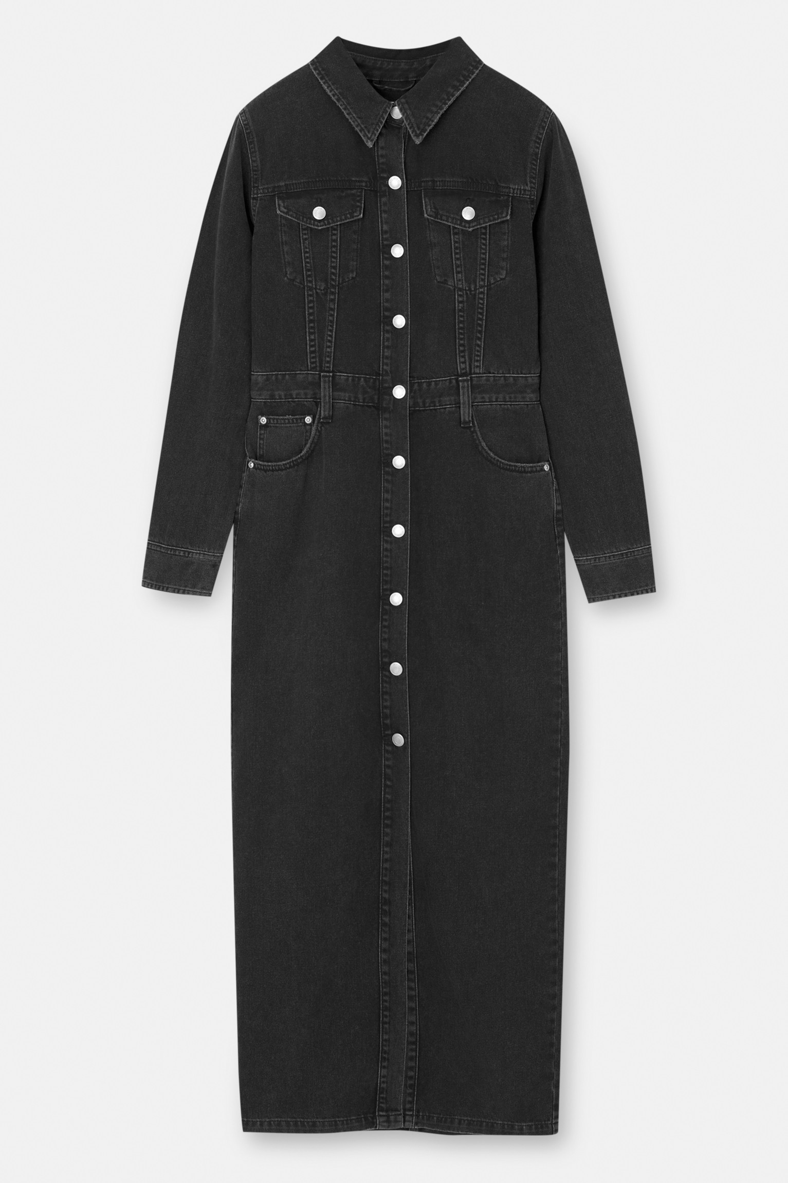 Long denim dress | PULL and BEAR UK