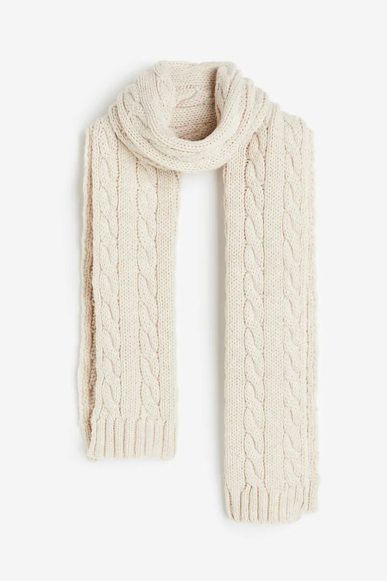 Cable-knit Scarf | H&M (US + CA)