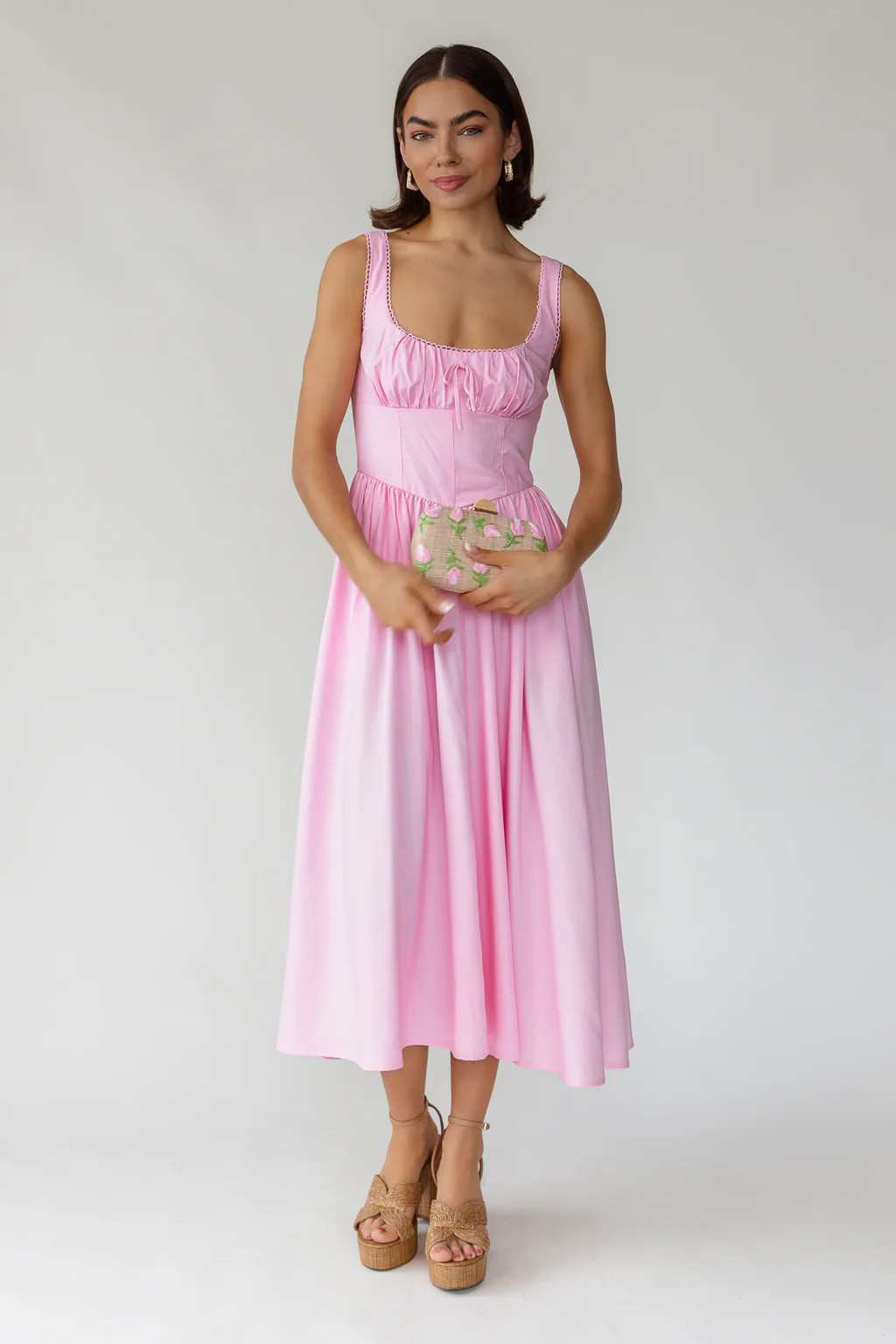 Blythe Ruched Midi Dress | JO+CO