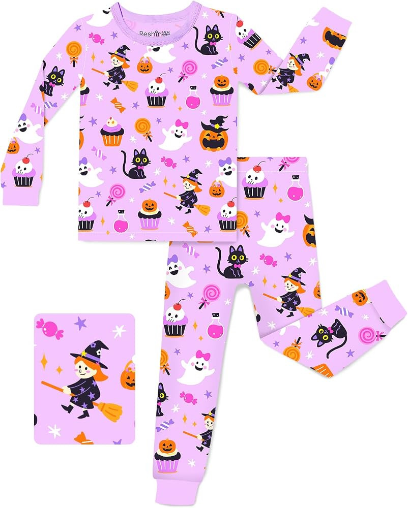 babee Reshinee Bamboo Viscose Toddler Girls Kids Pajamas Unicorn Mermaid Pjs Long Sleeve Snug fit... | Amazon (US)