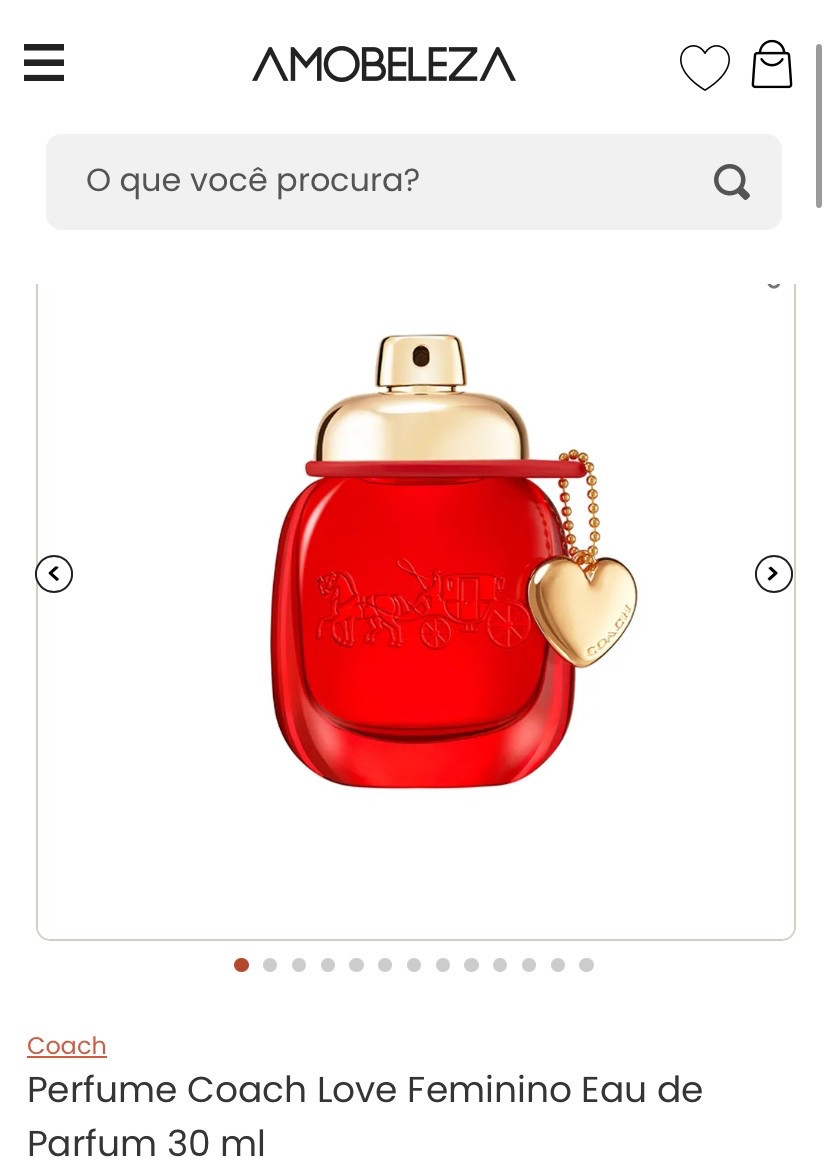 Perfume 30 ml Coach Love Feminino por R$ 252,90 (47% off) com notas de morango silvestre, rosa aveludada vermelha e cedro quente. Delicioso! Cupom primeira compra: PRIMEIRA10 ou APP10
