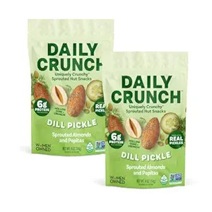 Daily Crunch Sprouted Almonds and Dehydrated nuts for a Unique Crunch, Keto Friendly, Non-GMO Zer... | Amazon (US)