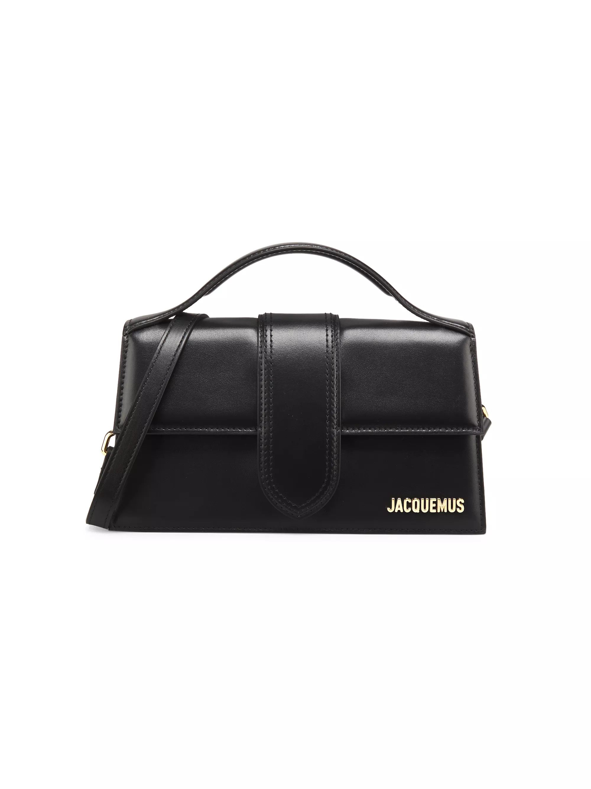 Shop Jacquemus Le Grand Bambino Leather Top Handle Bag | Saks Fifth Avenue | Saks Fifth Avenue