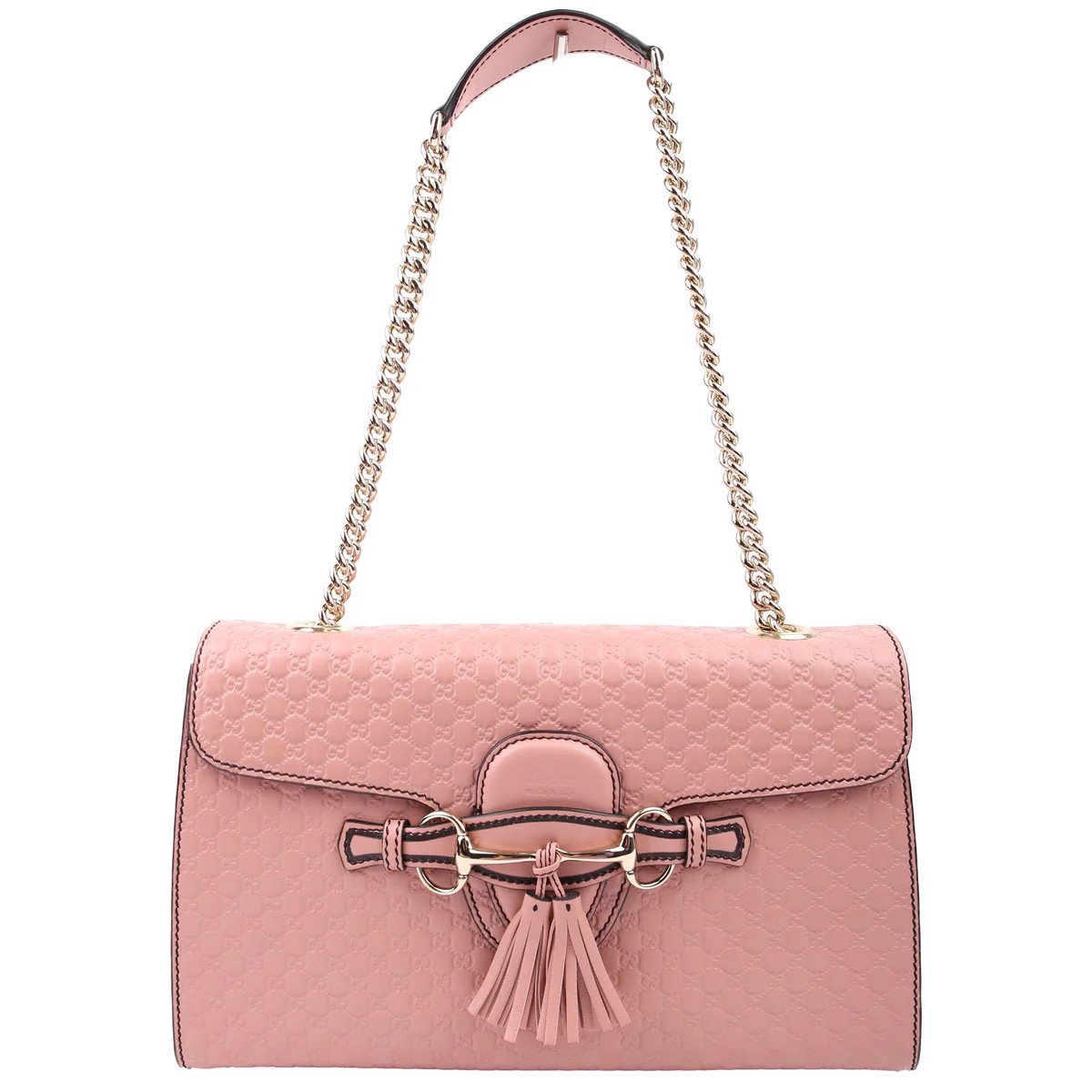 449635 Emily Micro Medium Chain Pink | Keeks Designer Handbags