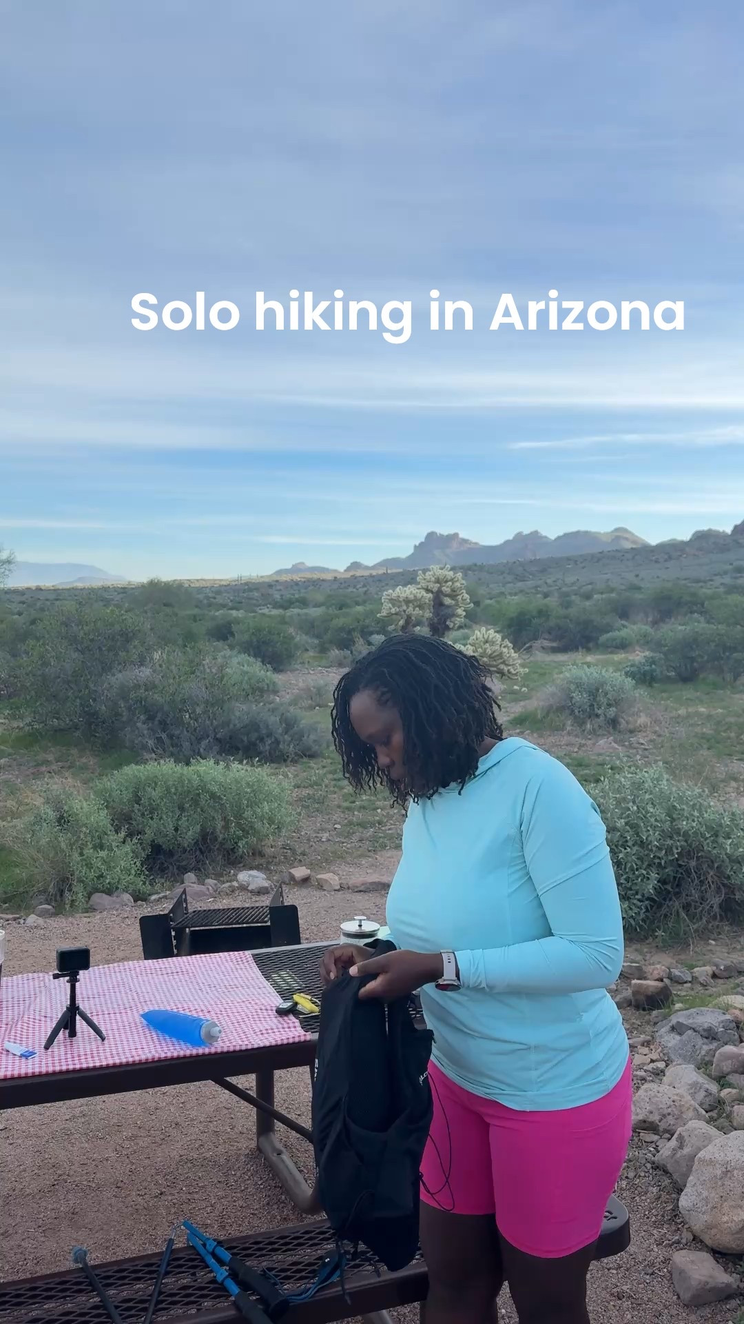 Solo hiking in Arizona! Hiking shoes, socks, sun hoodie, trekking poles, hydration vest

#LTKootd #LTKActive #LTKTravel