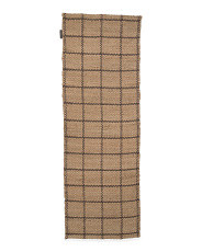 3x8 Jute Fletcher Gridlines Runner | TJ Maxx