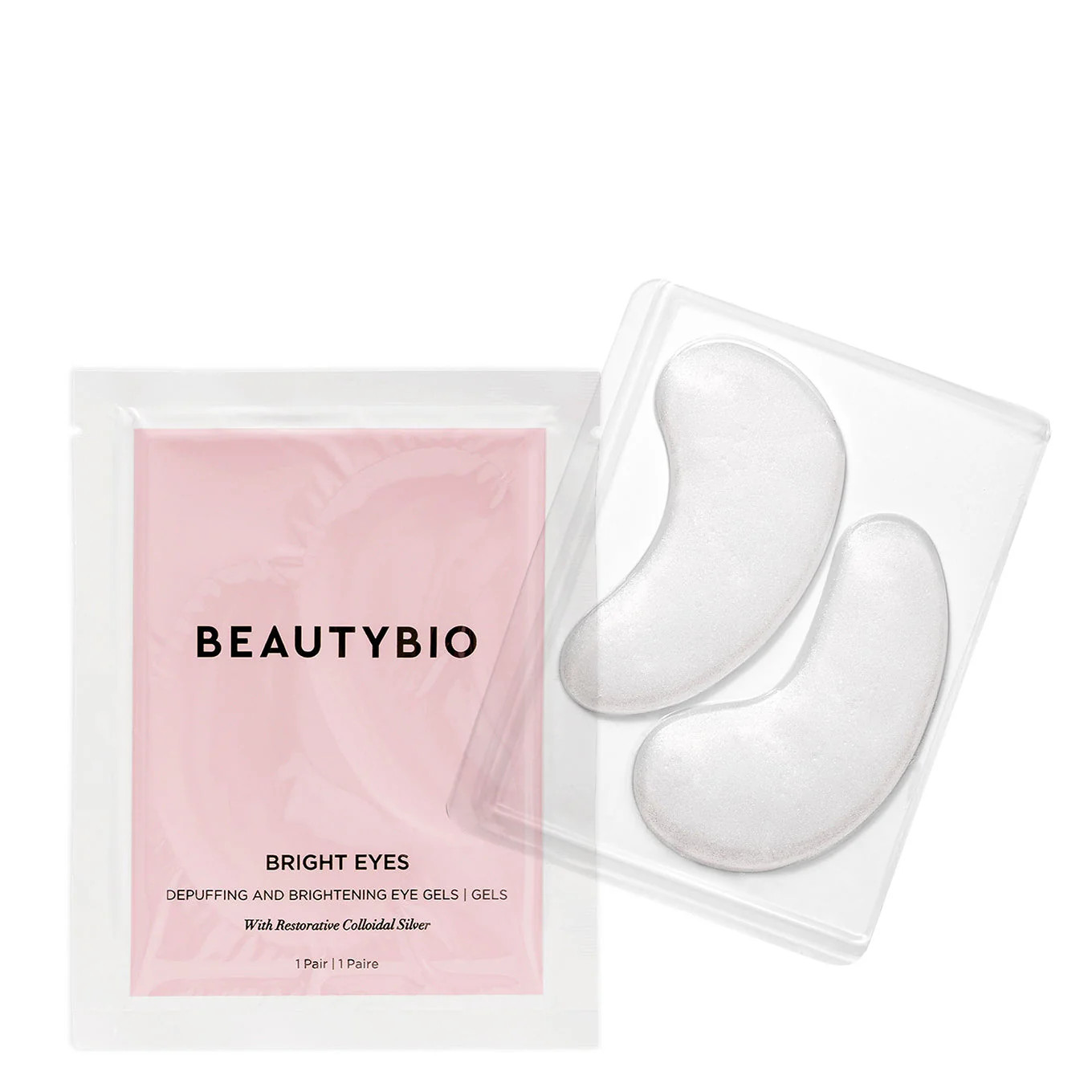 Bright Eyes Collagen Eye Patches | Depuffing, Cooling & Brightening Under Eye Gel Patches - BeautyBio | BeautyBio