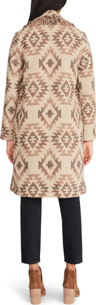 Fringe Shawl Collar Coat | Nordstrom